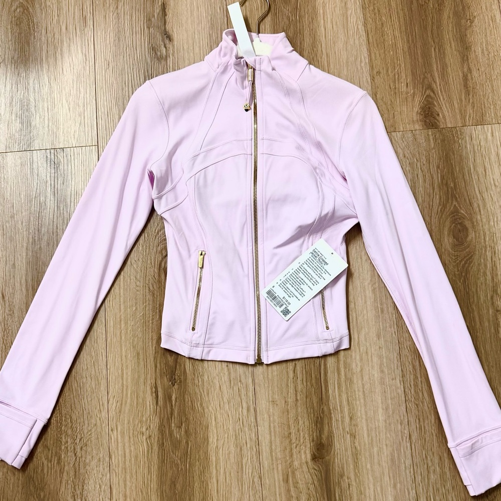 Lululemon *Pink Organza/Gold* Cropped Define Jacket